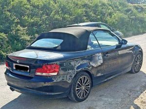 BMW 125i Cabrio 2008 Cabriolet Benziner manuell Hinterradantrieb schwarz