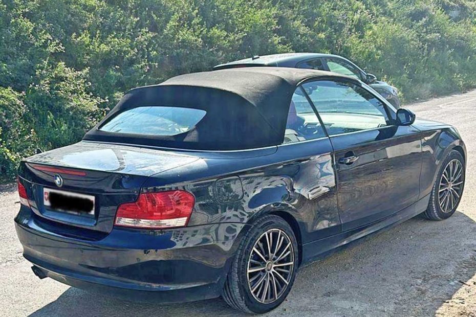 BMW 125i Cabrio 2008 Cabriolet Benziner manuell Hinterradantrieb schwarz