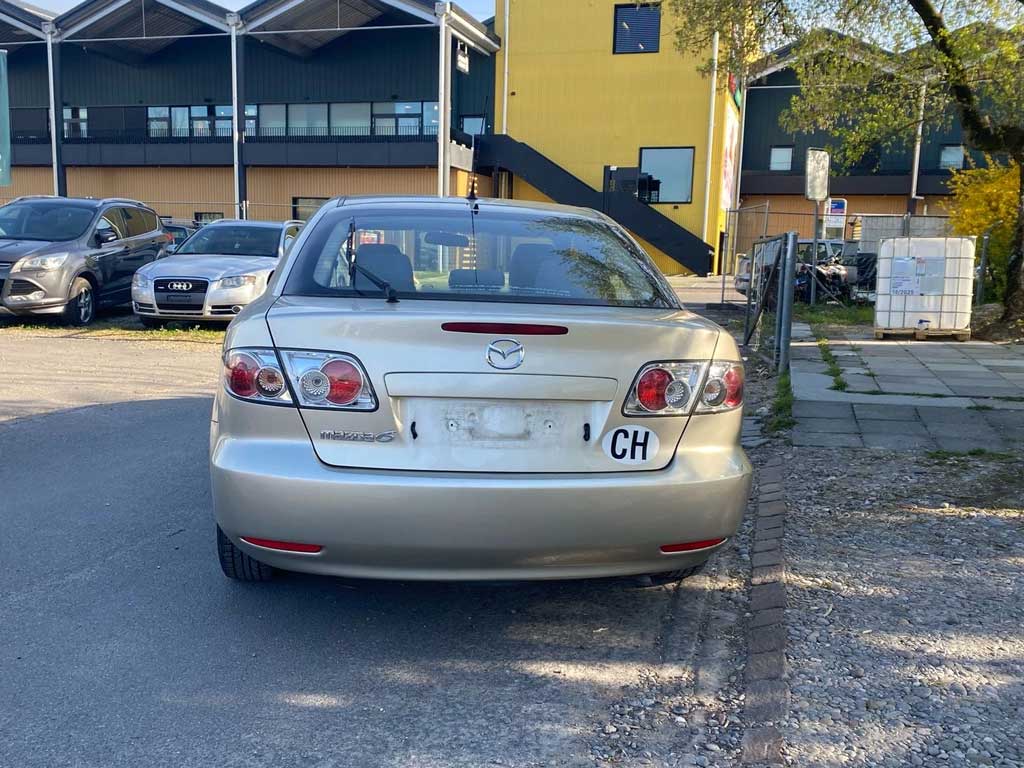 MAZDA 6 2.0 16V Exclusive Limousine 2007 Benziner Automat hinten Heck Stufenheck silbergrau