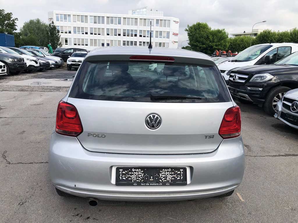 VW Polo 1.2 TSI Highline 2010 Benziner manuell Kleinwagen Heck silbergrau